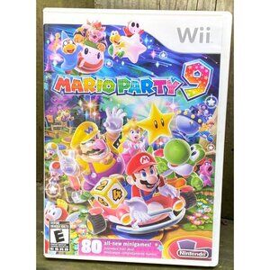 Mario Party 9 (Nintendo Wii, 2012) Complete In Box With Manual/Inserts